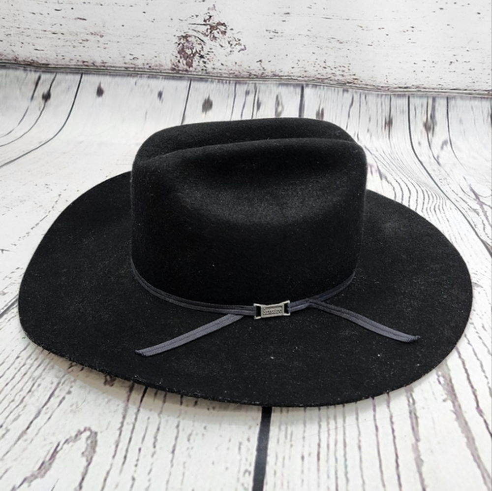 Vintage Silverado Black Wool Ponderosa Hat
